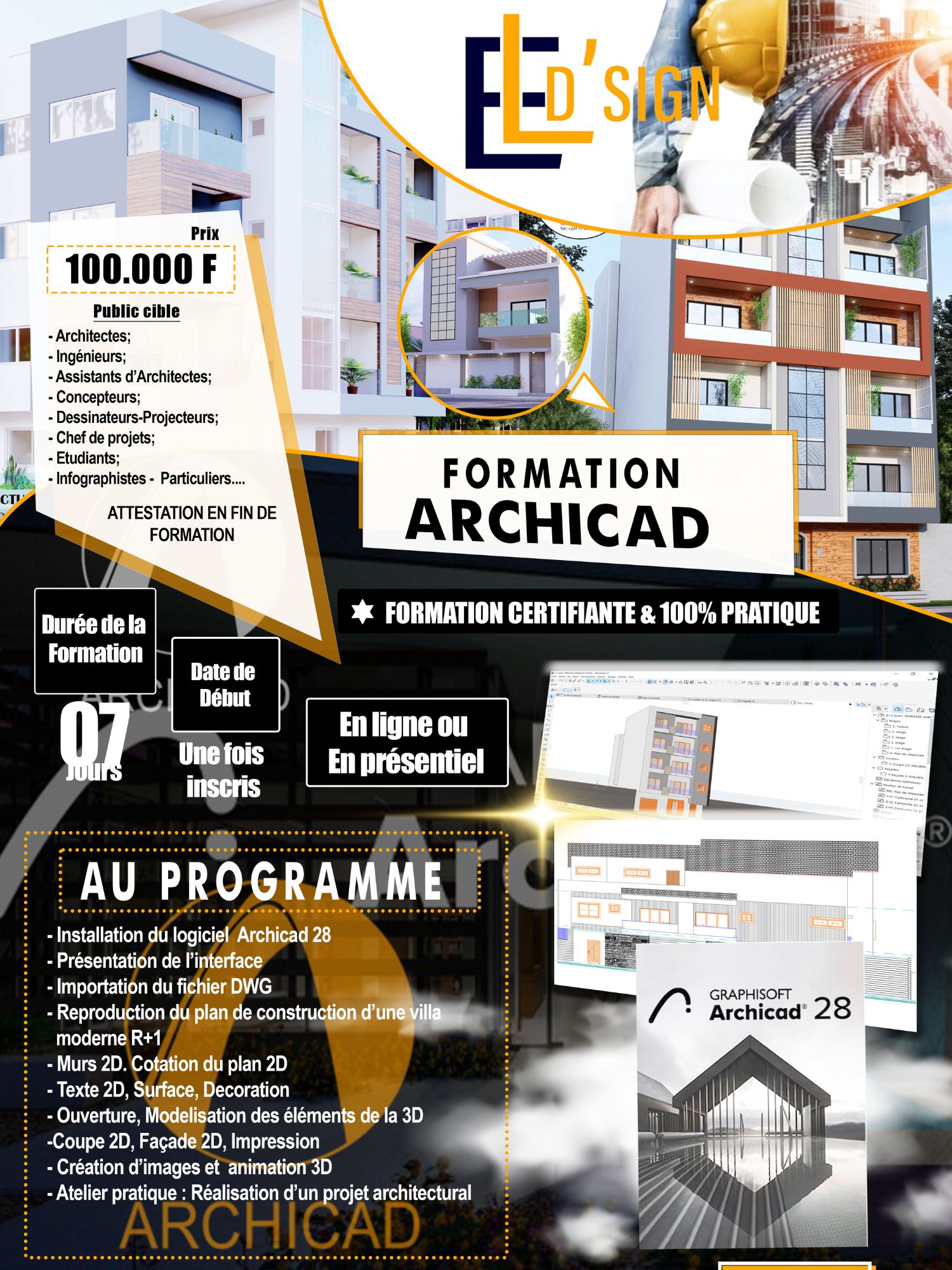 Dakar Grand Dakar A domicile Autre Formation  archicad