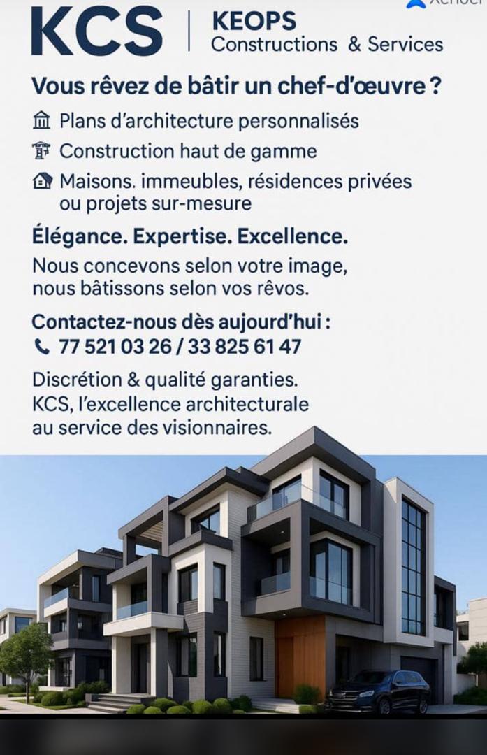 Dakar&nbsp;Grand Dakar&nbsp;Vente&nbsp;Maisons&nbsp;Keops constructions et services